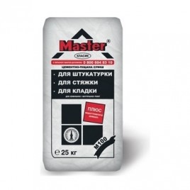 Майстер Класик (M-100), Суміш для влаштування стяжки, штукатурних робіт та кладки, 25кг